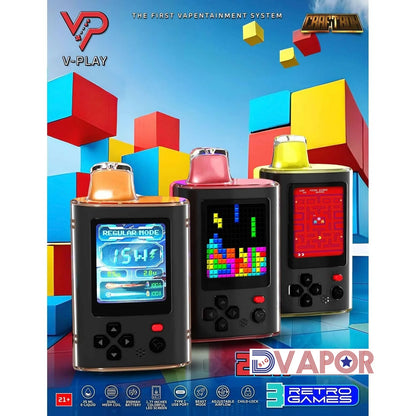 CLEARANCE (NON REFUNDABLE) Craftbox V-Play 20K Disposable Vape with Built in Gaming System 25Ml