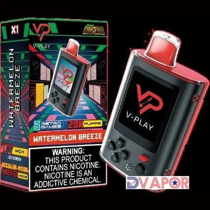 CLEARANCE (NON REFUNDABLE) Craftbox V-Play 20K Disposable Vape with Built in Gaming System 25Ml