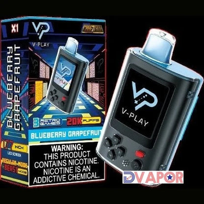 CLEARANCE (NON REFUNDABLE) Craftbox V-Play 20K Disposable Vape with Built in Gaming System 25Ml
