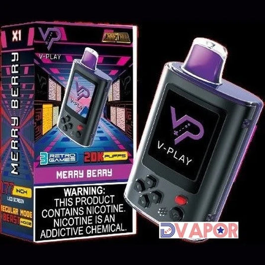 CLEARANCE (NON REFUNDABLE) Craftbox V-Play 20K Disposable Vape with Built in Gaming System 25Ml