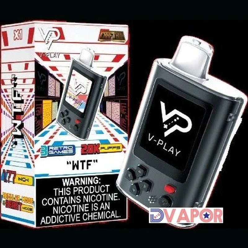 CLEARANCE (NON REFUNDABLE) Craftbox V-Play 20K Disposable Vape with Built in Gaming System 25Ml