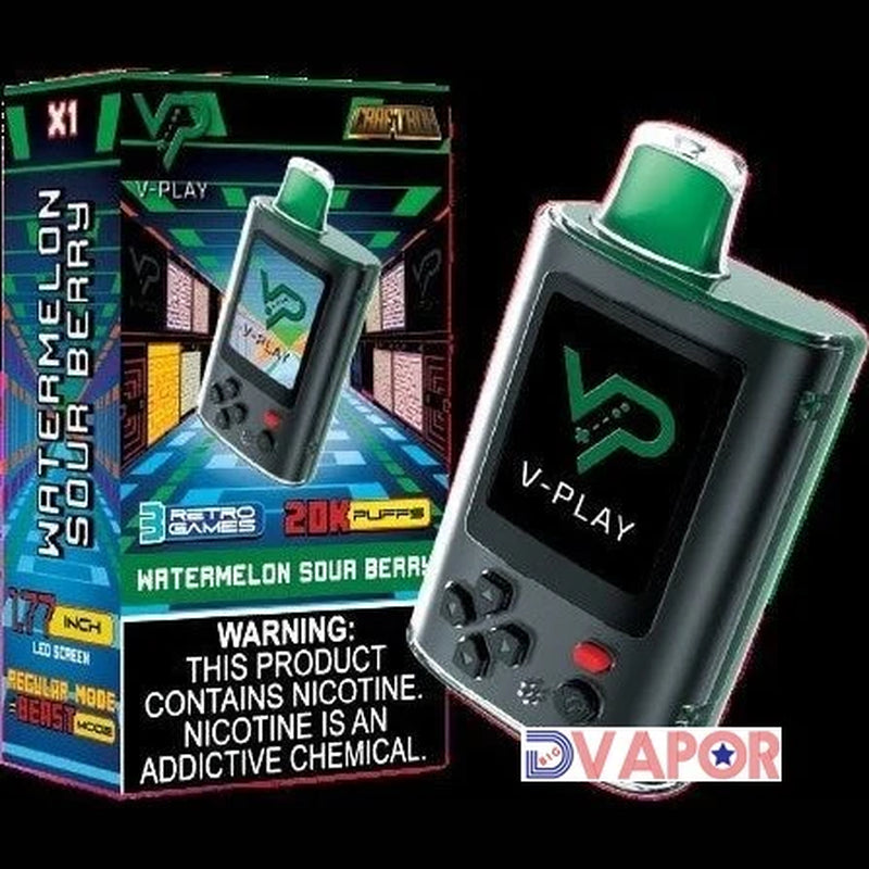 CLEARANCE (NON REFUNDABLE) Craftbox V-Play 20K Disposable Vape with Built in Gaming System 25Ml