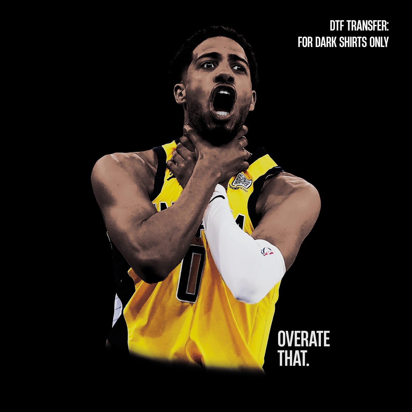 Tyrese Haliburton OVERATE THAT 2025 Playoff Tee, Oversized Bootleg Shirt, NBA Conference Finals Playoff T Shirt, Gift Present Birthday!