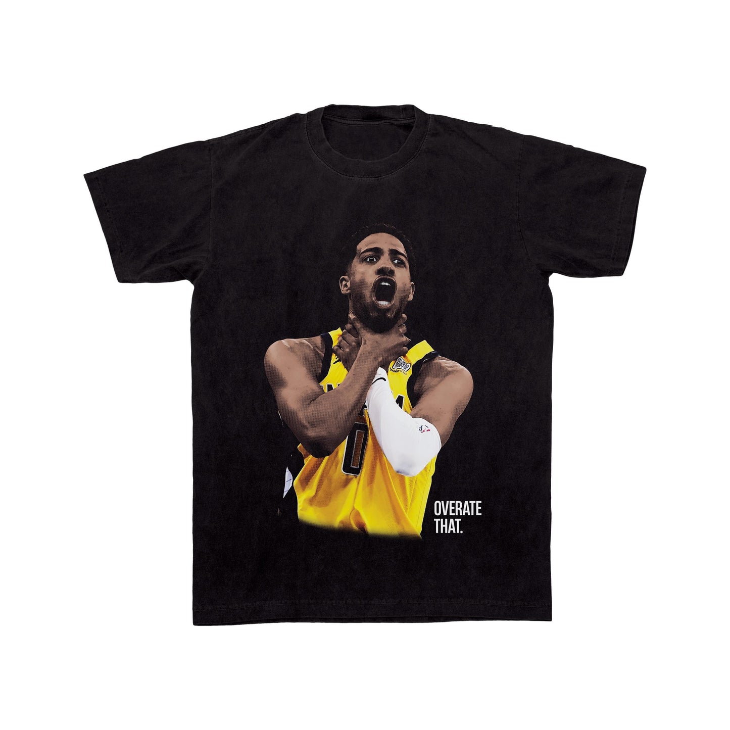 Tyrese Haliburton OVERATE THAT 2025 Playoff Tee, Oversized Bootleg Shirt, NBA Conference Finals Playoff T Shirt, Gift Present Birthday!