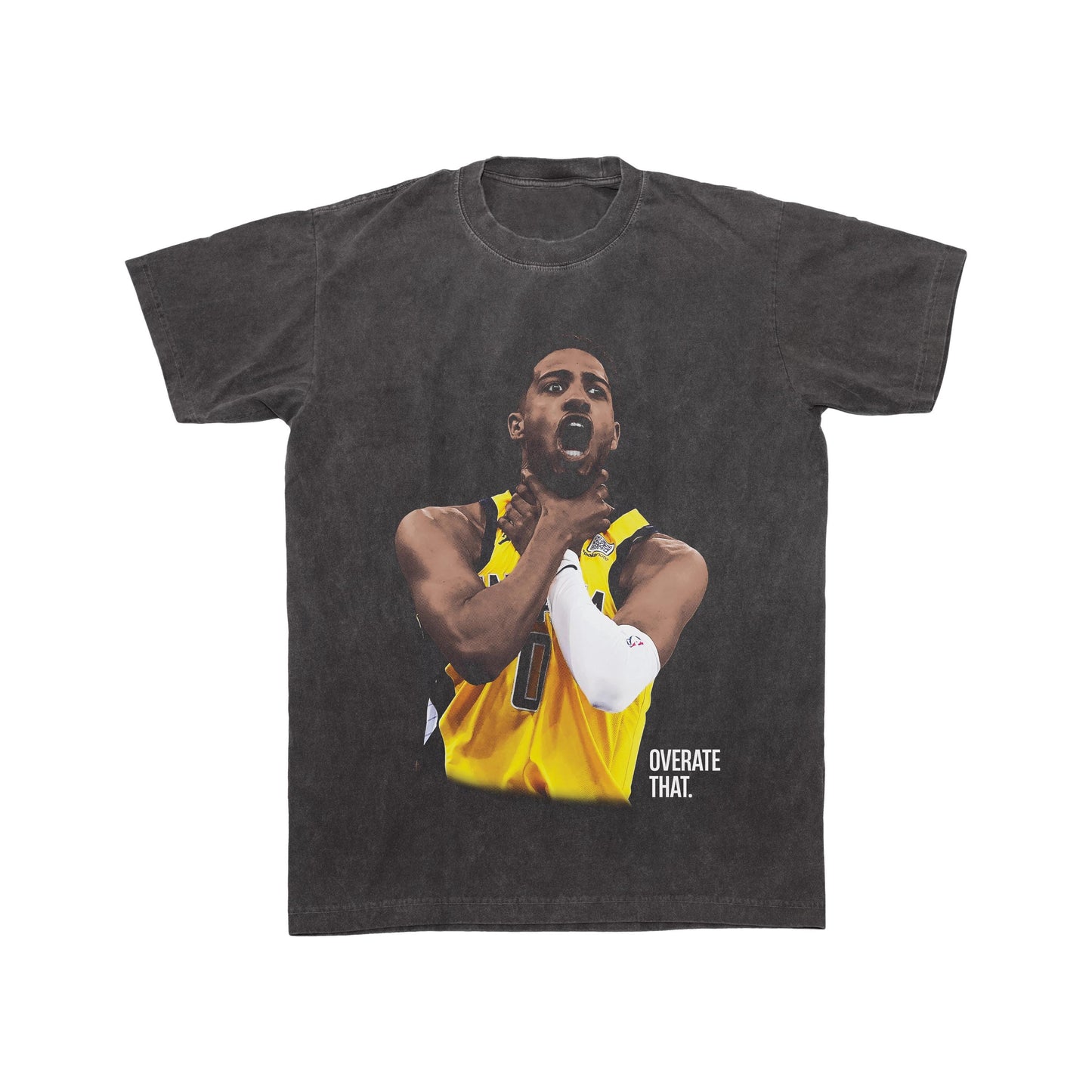 Tyrese Haliburton OVERATE THAT 2025 Playoff Tee, Oversized Bootleg Shirt, NBA Conference Finals Playoff T Shirt, Gift Present Birthday!