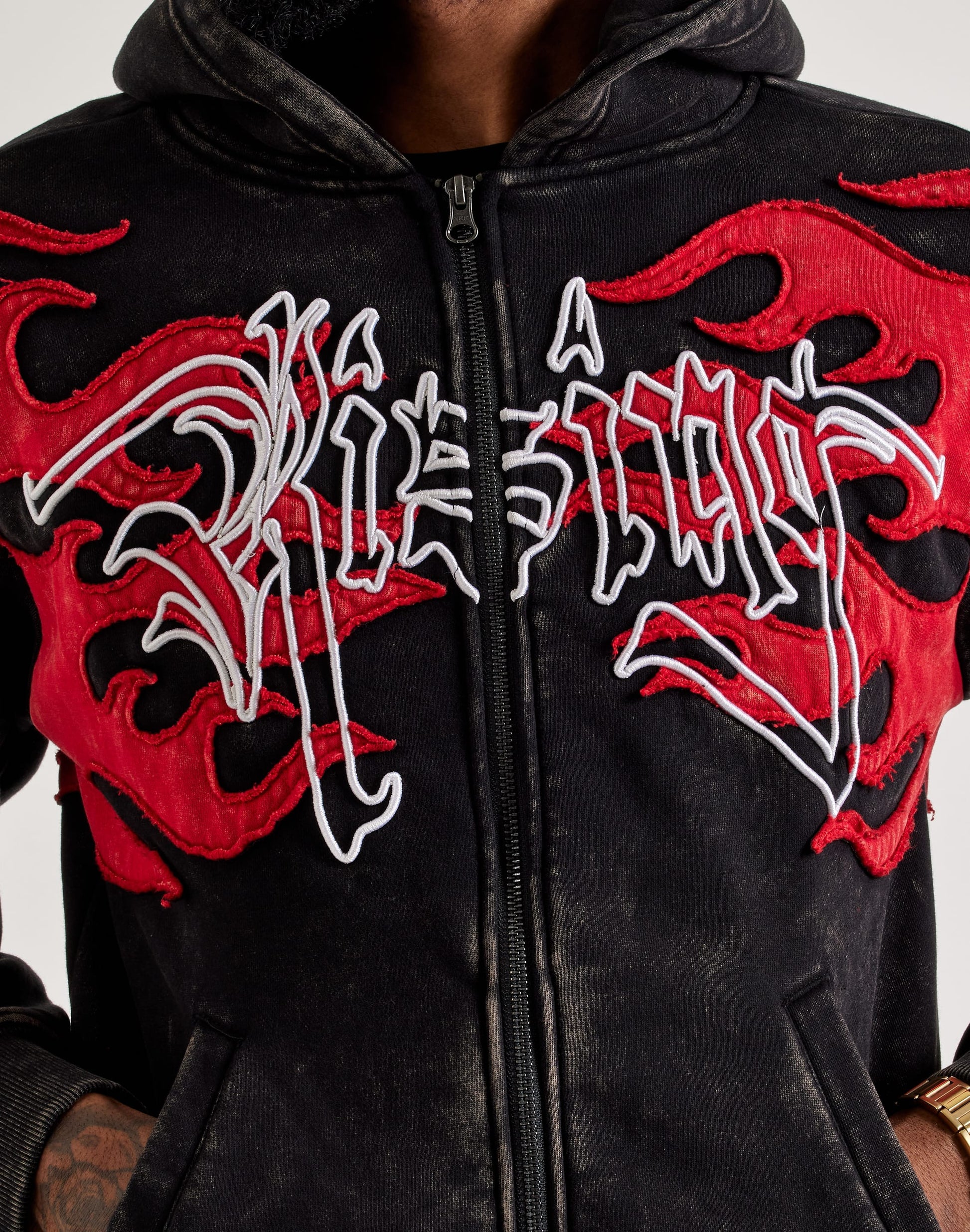 Flame Full-Zip Fleece Hoodie